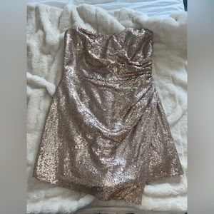 Gold Sequin Romper - Lulu’s